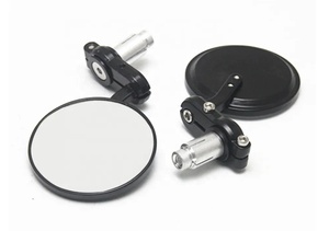 Universel 7/8 "22mm Aile Pliable Miroirs En Aluminium Noir Guidon Fin Rétroviseur Côté Motos Guidon Miroir - Product Image 6