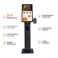 Terminal de paiement POS/OEM Android en libre-service avec écran tactile capacitif LCD 21,5 pouces AMVA RK3568 Kiosque HSK-KA21