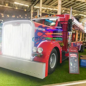 Anpassbare mobile schnelle Franchise Factory Supply Food Truck Elektro-Lebensmittel wagen Mobile Street Vending Fruchtform Milch shake Cart