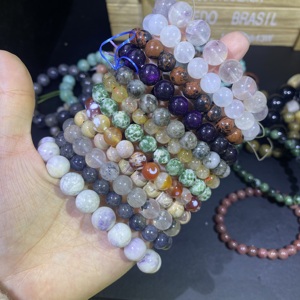 ลูกปัดคริสตัลธรรมชาติผสมหลากสี ขนาด 6 มม. 8 มม. 10 มม. สำหรับทำสร้อยข้อมือผู้หญิง ราคาขายส่ง - Product Image 4