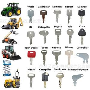 Juego de 60 llaves metálicas para ensamblaje de maquinaria industrial con etiquetas rojas y verdes Caterpillar Komatsu Hitachi John Deere Kubota - Product Image 2