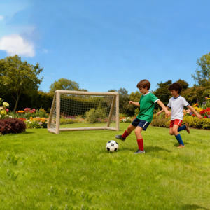 Padiin Nouveau <span class=keywords><strong>but</strong></span> de football gonflable portable, installation rapide, pour enfants et adultes, beige et blanc, 310x200x130cm, sûr et facile à ranger - Product Image 2