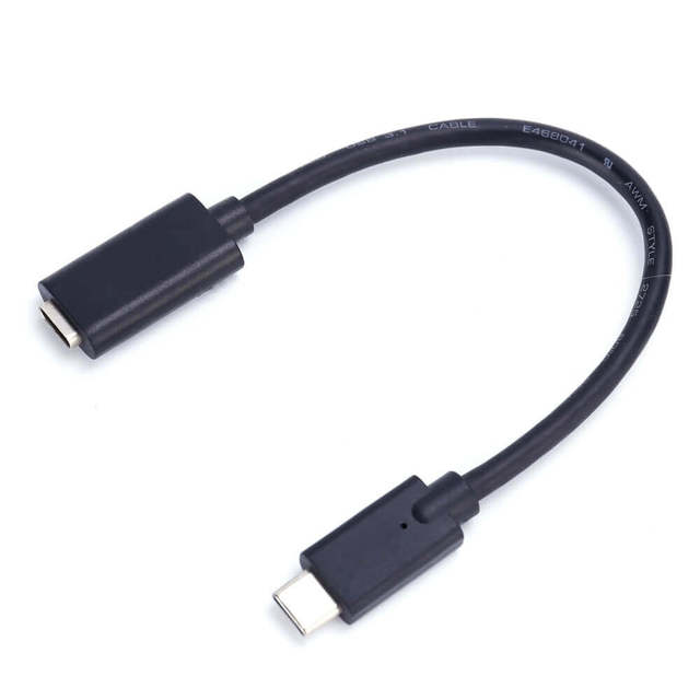 USB 3.0 Type C Male to Female Extension Cable 0.5M/1M  5Gbps  Molded  Black