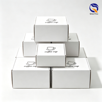 Caja de Cartón Corrugado Simple Blanca Resistente al por Mayor para Envío y Almacenamiento de Comercio Electrónico