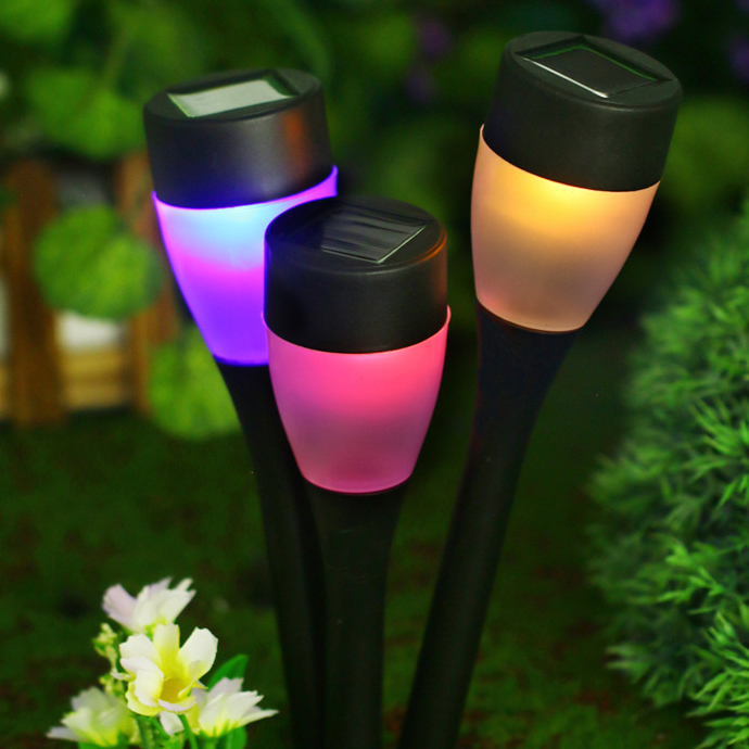 Plastic Lawn Lamp Courtyard Garden Decoration Atmosphere Lamp Led Light Solar