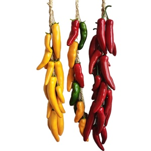 Bán buôn Nhà cung cấp giả bọt Ớt Chuỗi vòng hoa cho nhà Rau trang trí nhân tạo trái cây và rau quả - Product Image 1