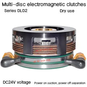 Embrayage électromagnétique à plaque multi-friction de type sec série DLD2 DC24V Jieyuan fabrication stock embrayage de conception personnalisée