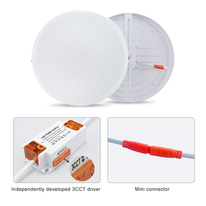 ไฟเพดานห้องนอนแบบ LED SMD2835  ขนาดบางพิเศษ  วัสดุเหล็กและ PP  ปรับความสว่างได้  3000K/4000K/6000K 18W-48W - Product Image 3