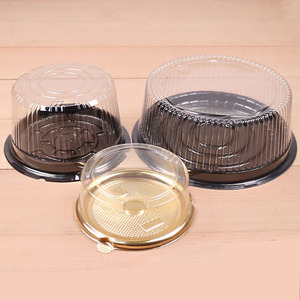 Caja Redonda de Plástico para Pastel con Tapa de Domo, Muestra Gratis - Product Image 4