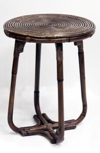 Comfortable Durable Rattan <b>Stool</b> Handwoven Compact Seat for Outdoor Dining, <b>Garden</b> Sets, Parks, Hotels & Bedrooms - Product Image 2