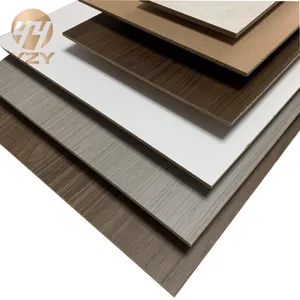 18mm Dicke E1 Formaldehyd emission 1220x2440 Faserplatte mittlerer Dichte Melamin Plain MDF für Küchen schrank