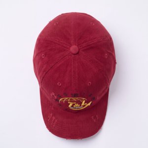 Gorra de Béisbol de Pana de 6 Paneles con Logotipo Personalizado Bordado en 3D, Gorras Unisex de Lujo con Letras Varsity - Product Image 4