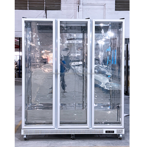 Réfrigérateur vitrine verticale tout verre 2026, réfrigérateur commercial à 3 portes pour boissons, à froid ventilé - Product Image 6