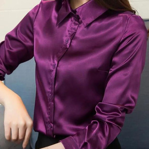 RNSHANGER <span class=keywords><strong>Camicia</strong></span> Autunnale da <span class=keywords><strong>Donna</strong></span> in Raso Nuova Blusa Elegante <span class=keywords><strong>e</strong></span> Giovanile da Ufficio a Maniche Lunghe <span class=keywords><strong>Bianca</strong></span> - Product Image 6