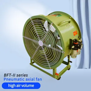 防爆ポータブルAC220V 380V低ノイズエアモーター軸流送風機空気ファンフロー