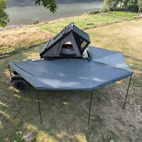 360 °   Auvent latéral de voiture en tissu Oxford imperméable avec accessoires muraux et toile d'auvent