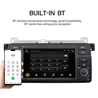 Reproductor de DVD para Auto de 7 Pulgadas con Pantalla IPS de 4 Núcleos, WIFI, GPS, Android, Estéreo 2 Din para BMW E46 1998-2005
