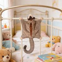 Peluche Élan Glisseur Volant Aimant de Réfrigérateur Cadeau Ornement Animal en Peluche Rembourré Coton PP
