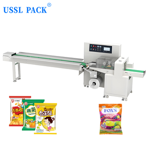 Machine d'emballage automatique à haute vitesse pour l'emballage <span class=keywords><strong>de</strong></span> fruits, <span class=keywords><strong>de</strong></span> collations, <span class=keywords><strong>de</strong></span> vaisselle, <span class=keywords><strong>de</strong></span> matériel, d'emballage multifonctionnel en flux continu, <span class=keywords><strong>de</strong></span> type coussin - Product Image 1
