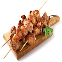 Brochettes de barbecue en bambou rondes imprimées sur mesure de 20cm Bâtons de bambou jetables