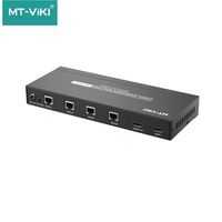 Extensor HDMI RJ45 para Cable de Red Ethernet, Extensor de Alcance Único con Múltiples Entradas, Solo Compatible con Switches Gigabit