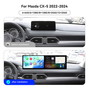 หน้าจออินเทอร์แอคทีฟคู่ขนาด 10.1 นิ้วสำหรับ <span class=keywords><strong>Mazda</strong></span> CX-5 ปี 2022-2024 ระบบ Android 15 รองรับ Wireless <span class=keywords><strong>Carplay</strong></span> พร้อม DSP GPS วิทยุติดรถยนต์ สเตอริโอ OEM - Product Image 5