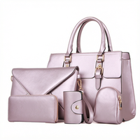 Personnalisation d'usine, Vente en gros MAY ZOO PU Hiver Pratique Mode Sacs à main pour femme Porte-cartes Lettre 5 1 Ensemble de sacs à main