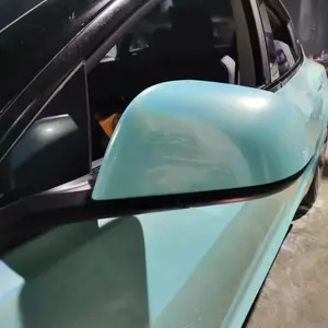 Pure Metal Tiffany PET Gloss Car Vinyl Wrap Film Vehículo Cambio de color Protección de pintura PVC PPF Premium Car Films