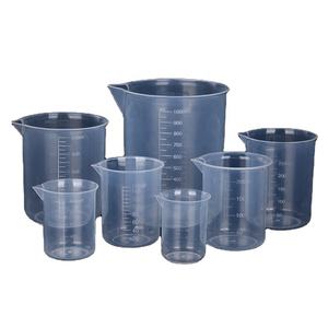 प्रयोगशाला उपभोग्य आपूर्ति डिस्पोजेबल पुनः प्रयोज्य पारदर्शी स्पष्ट पीपी प्लास्टिक रसायन बीकर 100 मिली - Product Image 4