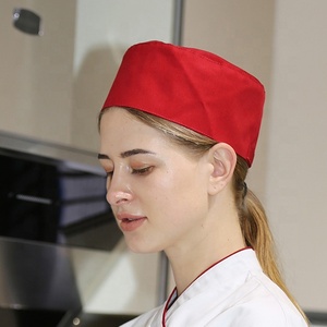 Mũ Đầu Bếp Đầu Bếp Màu Đỏ Hồng - Product Image 6