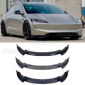 สปอยเลอร์กันชนหน้ารถยนต์ ชิ้นส่วนตกแต่งสำหรับ Tesla Model 3 2025 ฝาครอบป้องกันกันชน อุปกรณ์ตกแต่งรถยนต์ - Product Image 1
