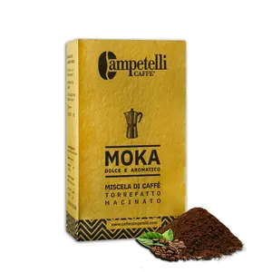 Speciaal Hout Geroosterde Zoete Smaak Biologische Gemalen Koffie Arabica Poederzak-Miscela Oro Moka