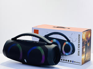 Ensemble de 3 enceintes intelligentes avec <span class=keywords><strong>Google</strong></span> Assistant, horloge sans fil, portable, étanche, son stéréo 360° - Product Image 2