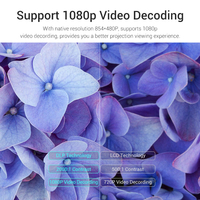 Mini Proyector Portátil DLP Android Hotack, Cine en Casa para Teléfono Móvil, Conexión Inalámbrica, Proyector LED