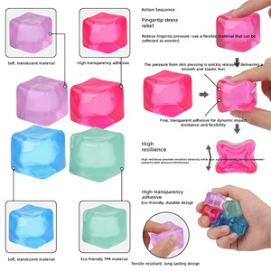 Cubo Squeez'M Premium Big Block, 35% più grande del cubo squishy standard, giocattolo per bambini e adulti - Antistress sensoriale - Product Image 2