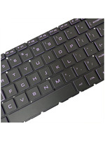 Nouveau clavier de remplacement pour ordinateur portable, rétroéclairé par LED, anti-ghosting, en plastique violet, disposition US, 3 touches, pour Pavilion Gaming 15-DK/15-EC/15-CX