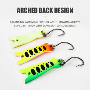 Lot de 10 leurres de pêche en métal en forme de cuillère, 1,2g, 2,2g, 2,6g, pour la pêche à la truite, leurres d'attraction, spinnerbaits, leurres durs - Product Image 6