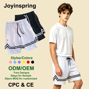 Shorts de basketball respirants en maille double couche pour adolescents, style américain, au-dessus du genou, pour la course et l'entraînement physique (vente en gros) - Product Image 1