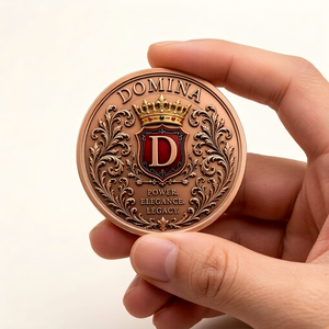 Medalla Redonda de Cobre Puro <span class=keywords><strong>DOMINA</strong></span> Woman Perfection de 1 Onza 2026, Diseño Redondo <span class=keywords><strong>DOMINA</strong></span> Royal Crest, Medalla de Cobre Puro Premium para Aficionados y Decoración - Product Image 3