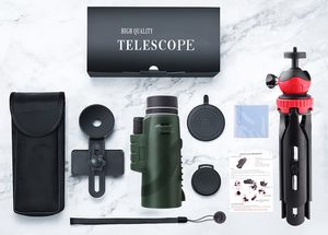 Télescope monoculaire HD 12x50 10X42 80X100 50X60 pour la chasse, pour téléphone portable, cadeau de Noël pour adultes et enfants - Product Image 6