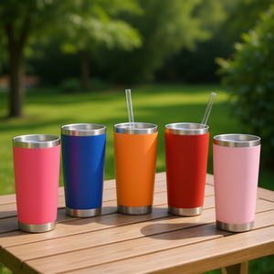 Hipdeer Tumblers 10oz Insulated Double Wall Stainless Steel <b>Travel</b> Mugs With Lid Eco Friendly Daily Use 5 Colors - Product Image 2