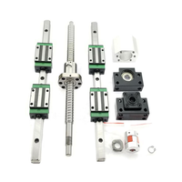 Rail linéaire HGR20-1200mm, kit vis à billes RM1605-1200mm, blocs coulissants, roulements, haute rigidité, 4,0 kg, pour routeur CNC, fraiseuse, tour DIY