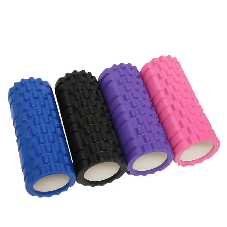 Rullo di schiuma della colonna di yoga di EVA Pilates per l'esercizio Commercio all'ingrosso ad alta densità logo personalizzato stampa massaggio muscolare tessuto profondo fitness