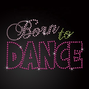 कम मात्रा क्रम लाइव प्रेम नृत्य राइनस्टोन ट्रांसफर ग्लिटर ट्रांसफर - Product Image 2