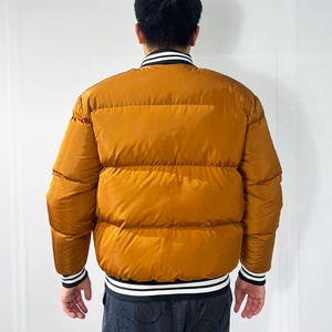 Custom Best Quality <b>Padded</b> Coats Bubble Clothing Outdoor Zip up Jackets Embroidery Patch logo Button Puffer Jacket Manufacturer - Product Image 3