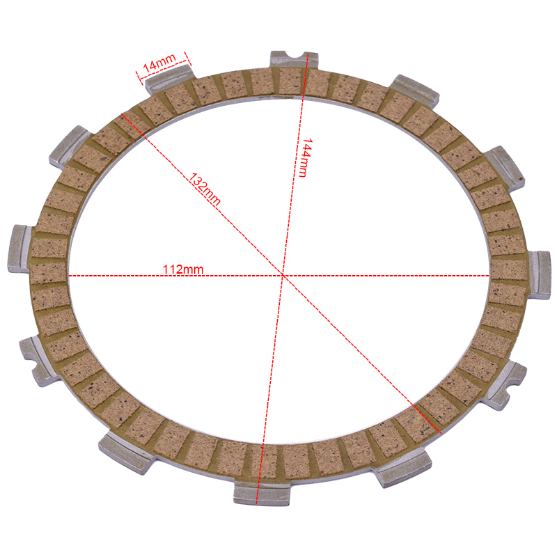 Pelat Kopling Sepeda Motor Berbasis Kertas untuk KAWASAKI ZX-6RR ZX600K ZX-6R 600 Ninja ZX600F ZX600G ZX600H ZX600B ZX636 Z750 Z800 ZX6R