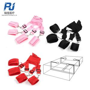 Cinturón de unión de pierna abierta Fetish Tobillo ajustable Esposas <span class=keywords><strong>BDSM</strong></span> Slave Furry Sex Bed Bondage juguetes Restricciones Cinturones SM Juego divertido para adultos - Product Image 6