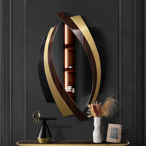 <span class=keywords><strong>Specchio</strong></span> decorativo geometrico per parete 76*120cm luce <span class=keywords><strong>ingresso</strong></span> di lusso in ferro battuto - Product Image 1