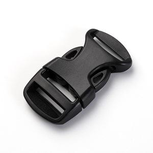 Hebilla de nailon de 20 mm, negra, de plástico, ajustable, para mochilas, riñoneras, correas de hombro, correas de seguridad - Product Image 2