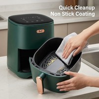 Friteuse à air numérique 8-en-1 sans huile, four moderne grande capacité en plastique pour la maison, la cuisine, le camping en extérieur - Cuisson saine, nettoyage facile
